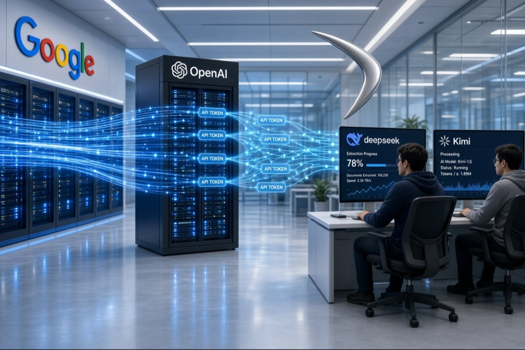 OpenAI服务器向DeepSeek与Kimi传输API Token