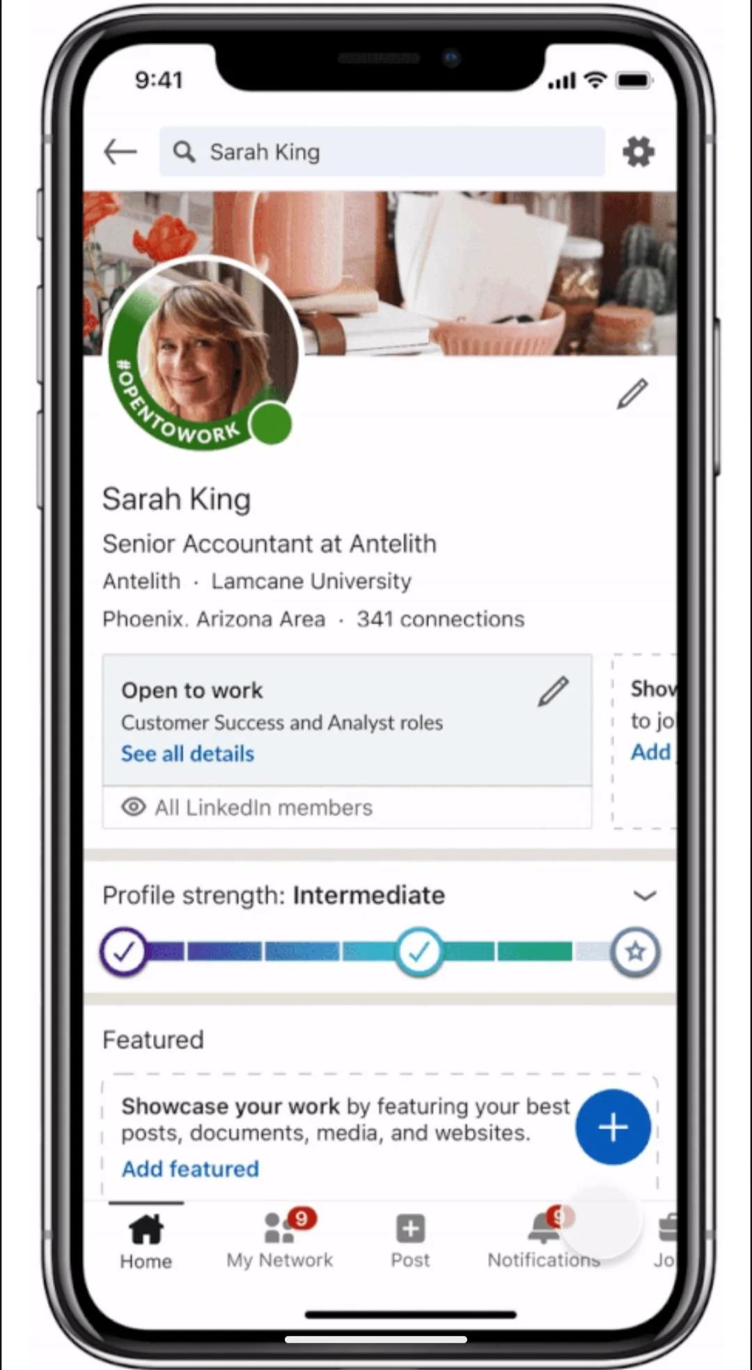 LinkedIn的#OpenToWork绿框头像
